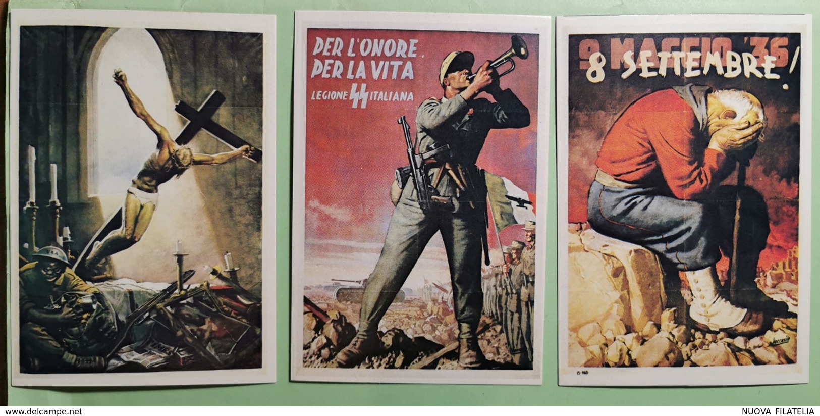 CARTOLINE RIPRODUZIONI MANIFESTI II GUERRA MONDIALE - Ohne Zuordnung