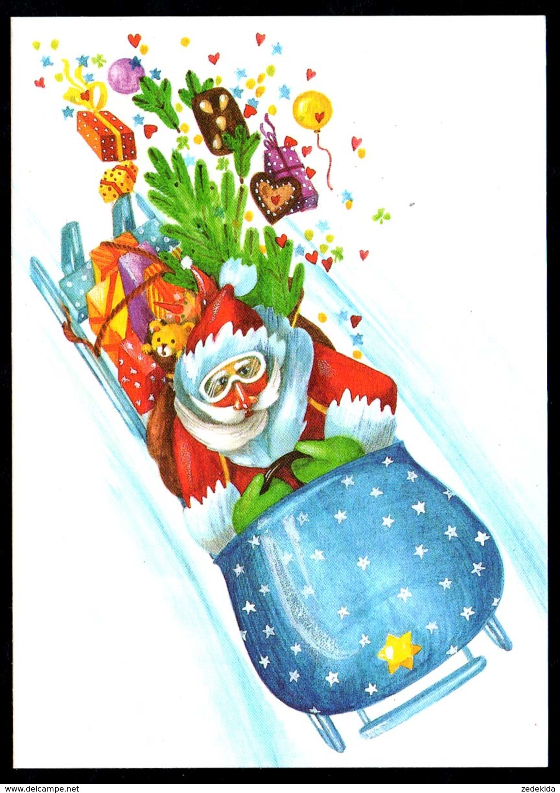 B0592 - Weihnachten - Weihnachtsmann - M. Stolarow - Orig. DDR TOP - Santa Claus