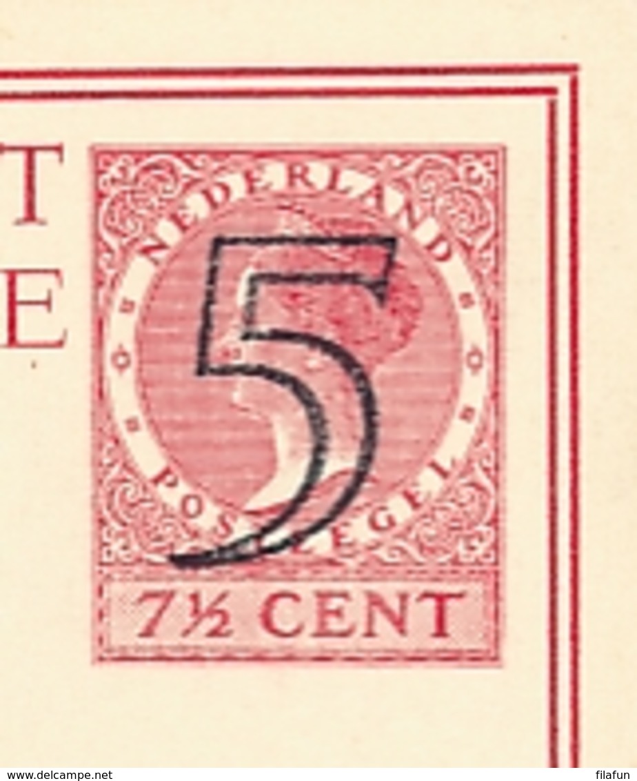 Nederland - 1946 - 5 Op 7,5 Cent Veth, Fotokaart Velp Kasteel Biljoen, Briefkaart G286g - Ongebruikt - Ganzsachen