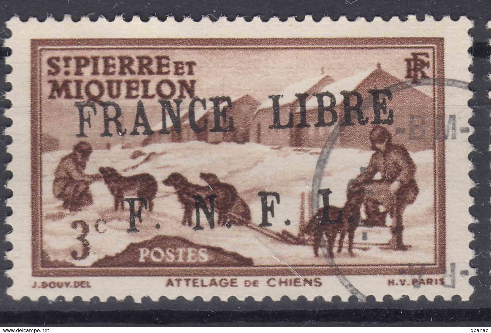 St. Pierre & Miquelon 1941 FRANCE LIBRE Mi#250 Used - Oblitérés