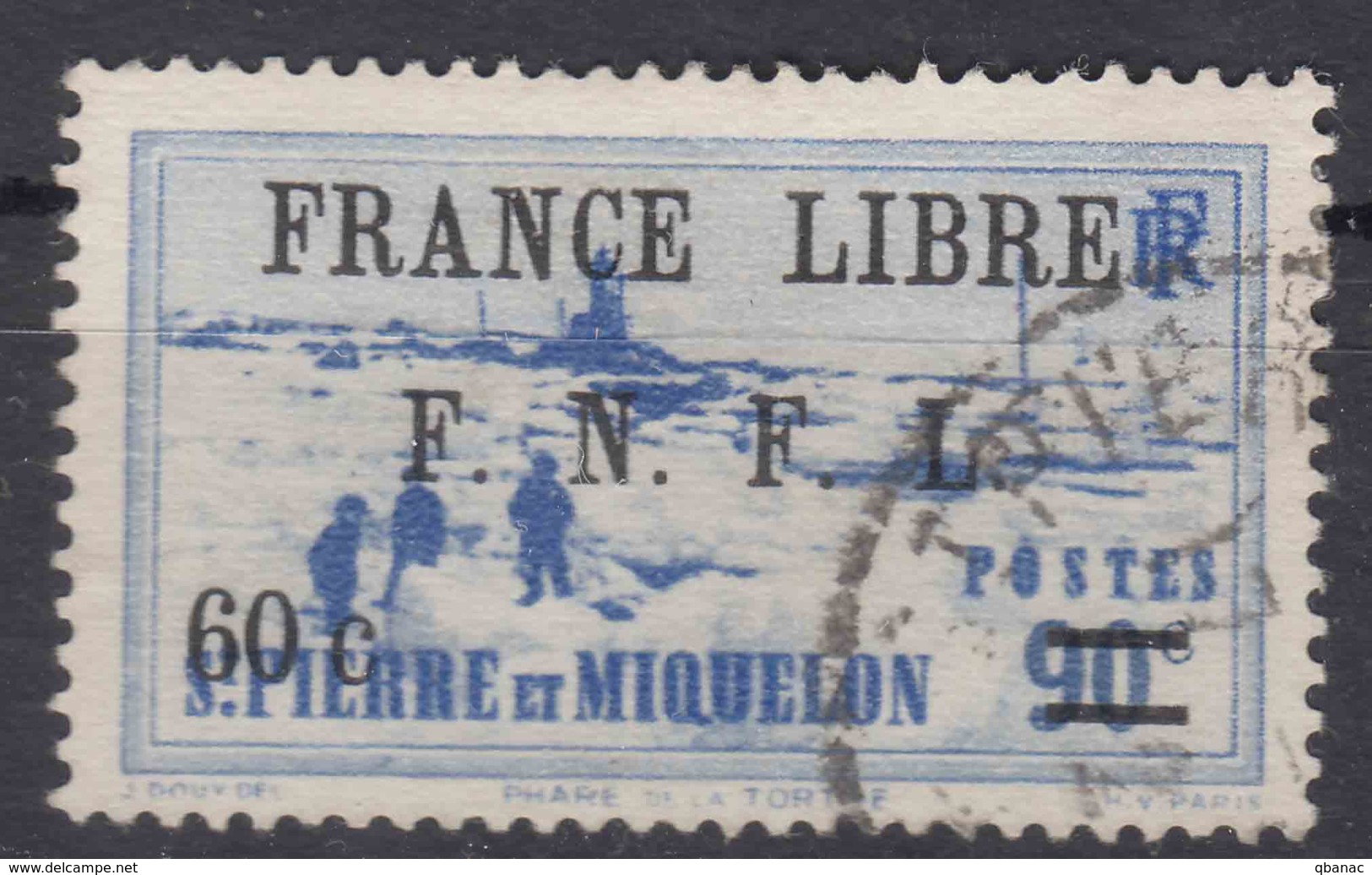 St. Pierre & Miquelon 1941 FRANCE LIBRE Mi#264 Used - Usati