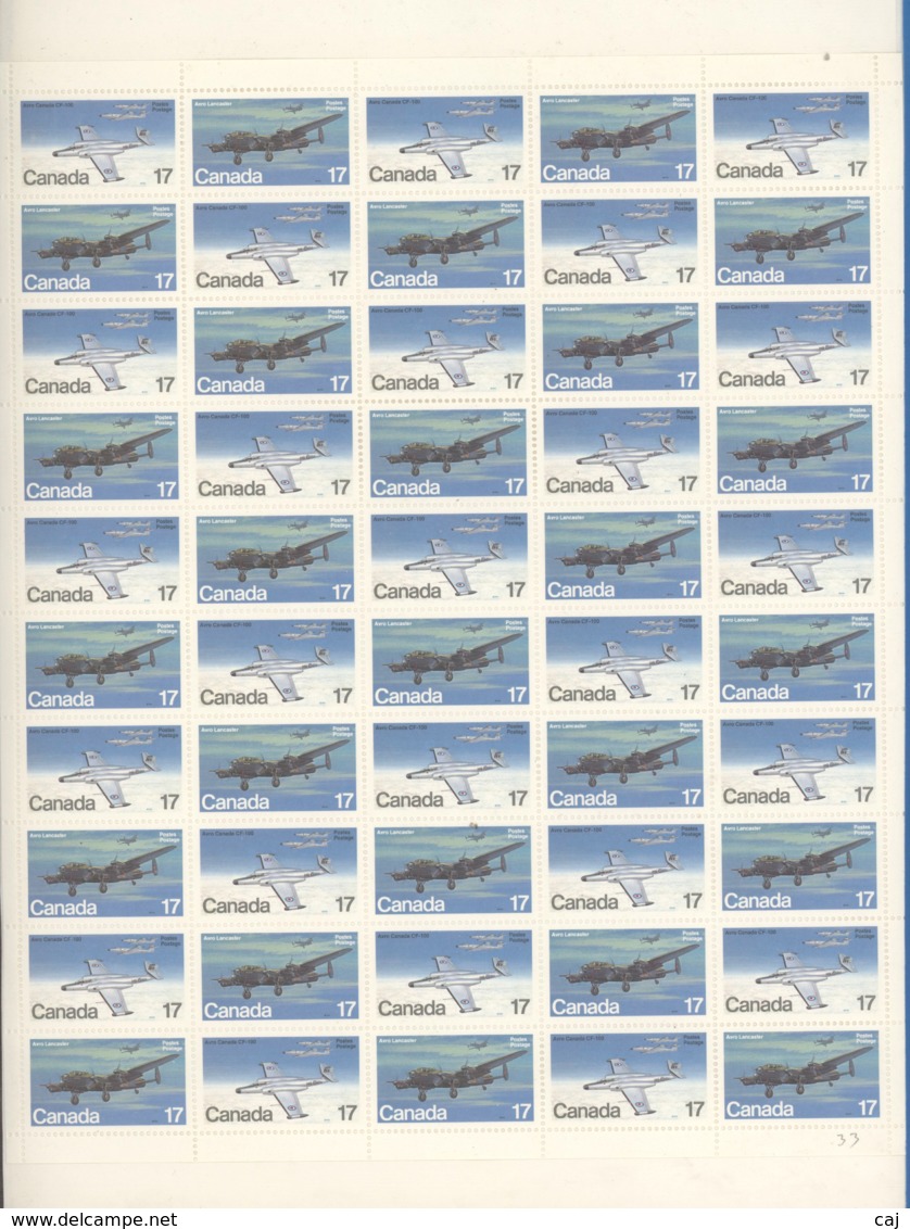 Canada  :  Yv  779-82  **  En Feuille - Full Sheets & Multiples