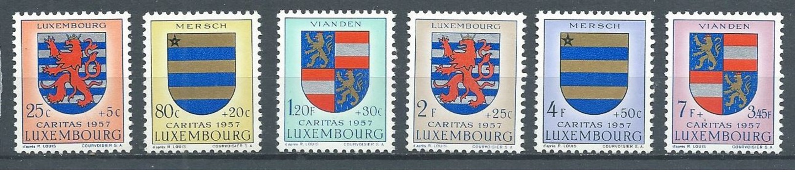 Luxembourg YT N°534/539 Blasons Neuf ** - Ungebraucht