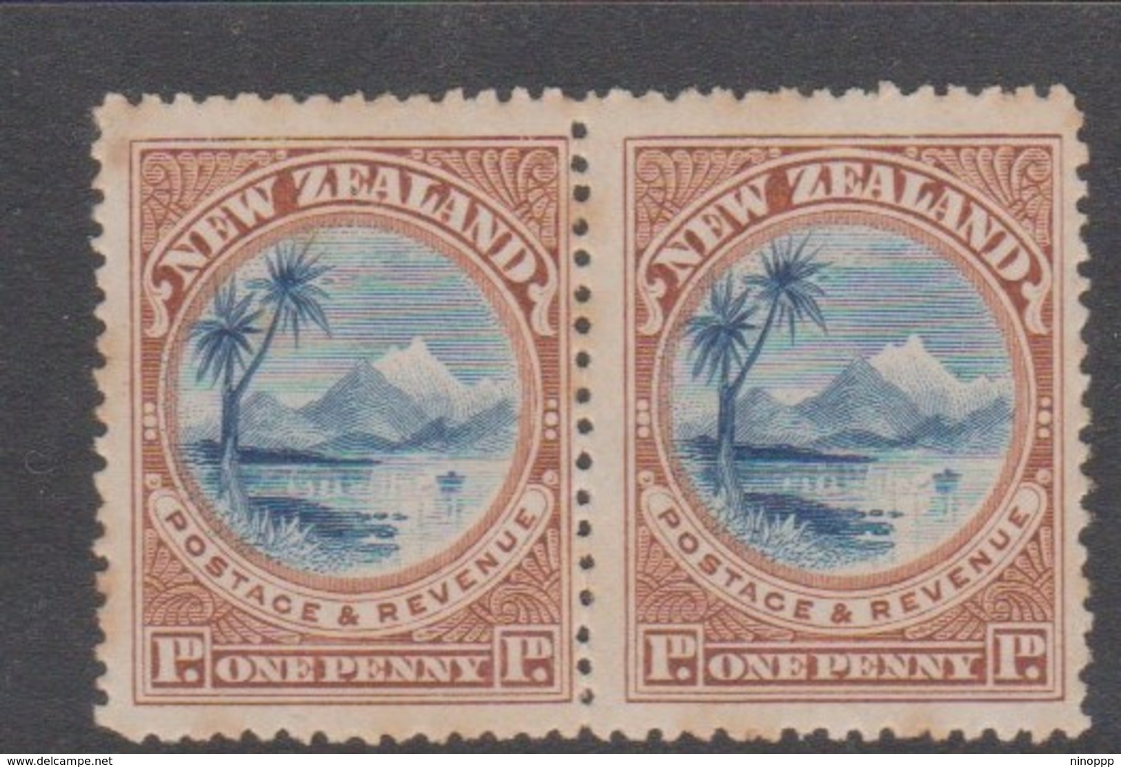 New Zealand SG 247 1898 One Penny Lake Taupo,pair Mint Never Hinged,mint Never Hinged - Neufs
