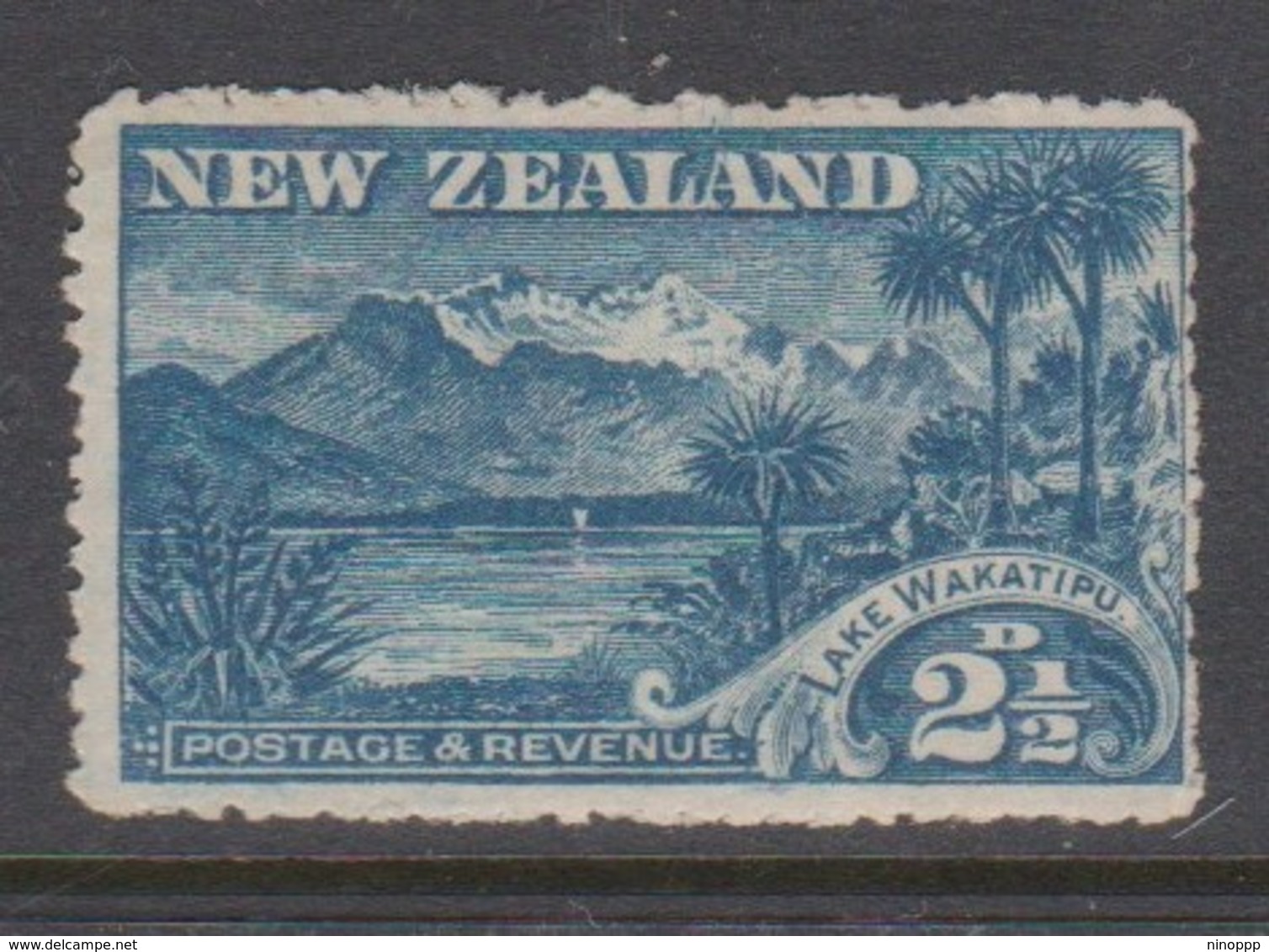 New Zealand SG 250 1898 Two And Half Pence Blue,Wakatipu,mint Hinged - Unused Stamps