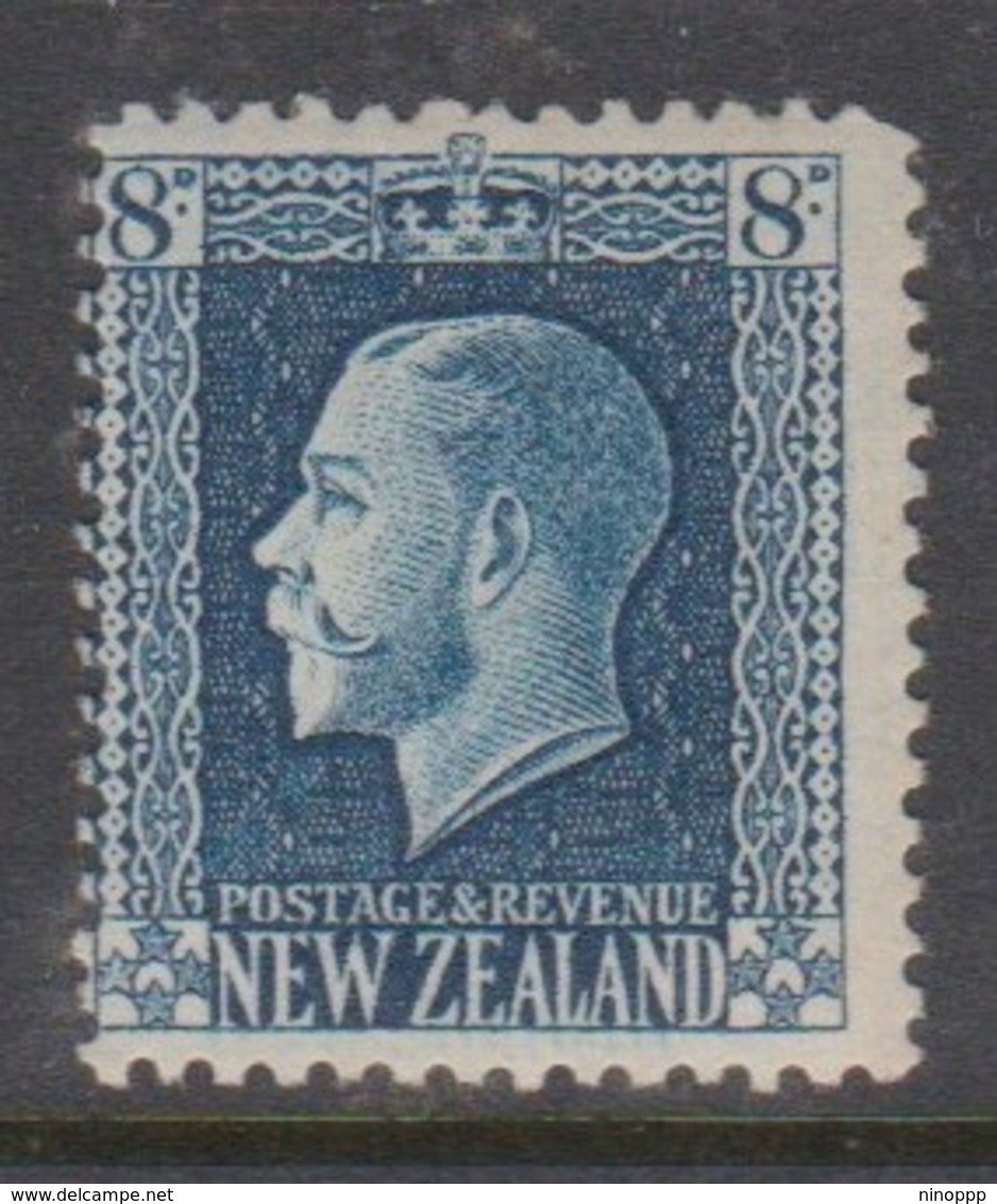 New Zealand SG 427a 1915 King Edvard VII,Eight Pence Indigo Blue,perf 14 X 14.5,mint Never Hinged - Unused Stamps