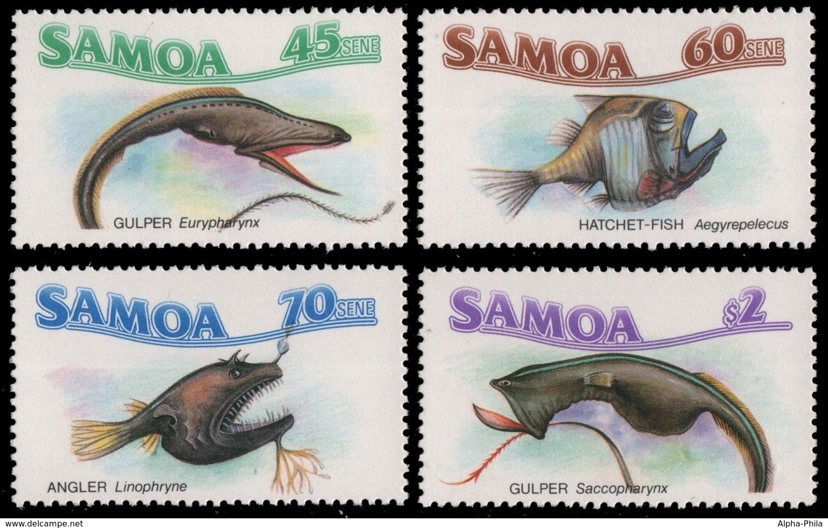Samoa 1987 - Mi-Nr. 612-615 ** - MNH - Fische / Fish - Samoa (Staat)