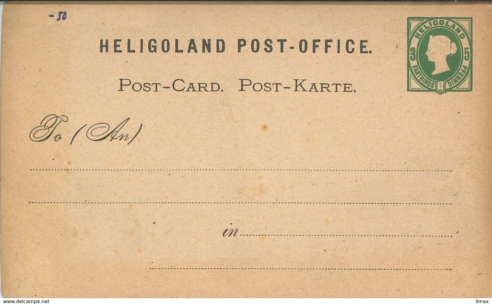 Heligoland 3 Farthings - 5 Pfennig - Ungebraucht P1 - Heligoland