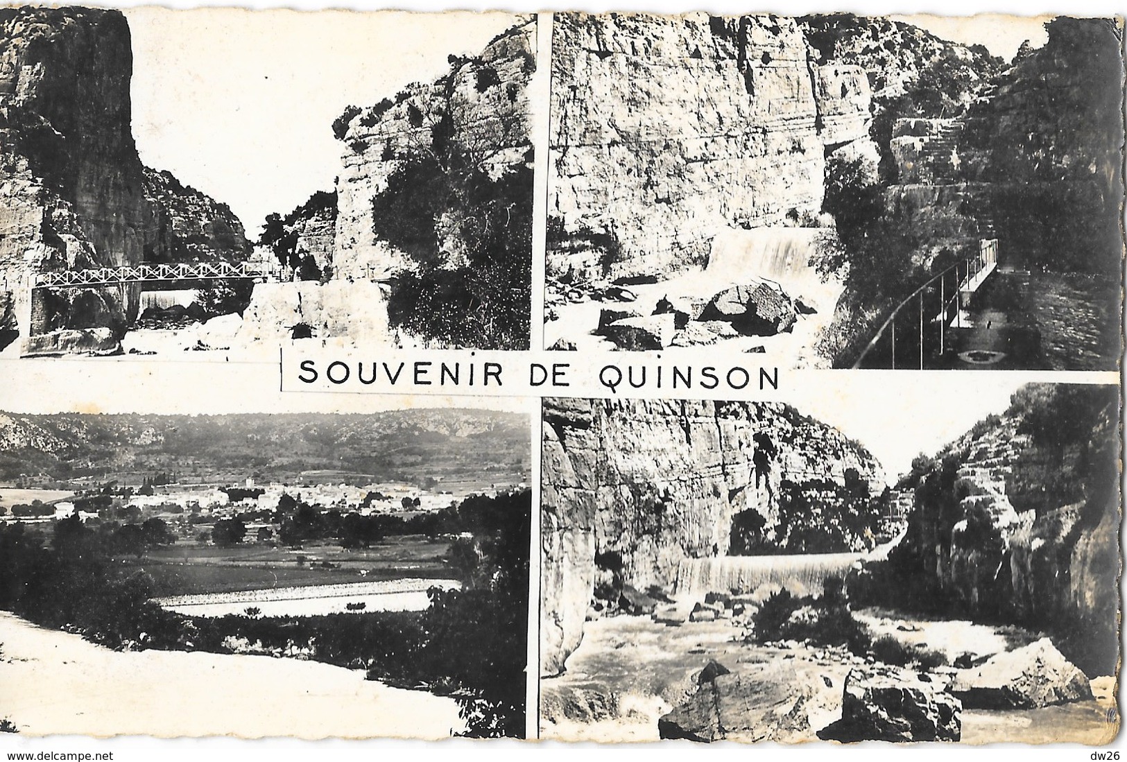 Souvenir De Quinson (Alpes De Haute-Provence) - Multivues: Barrage, Tunnel, Passerelle... - Souvenir De...