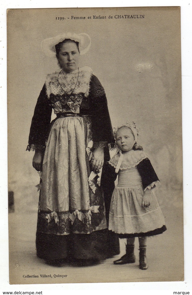 Cpa N° 1199 Femme Et Enfant De CHATEAULIN - Châteaulin