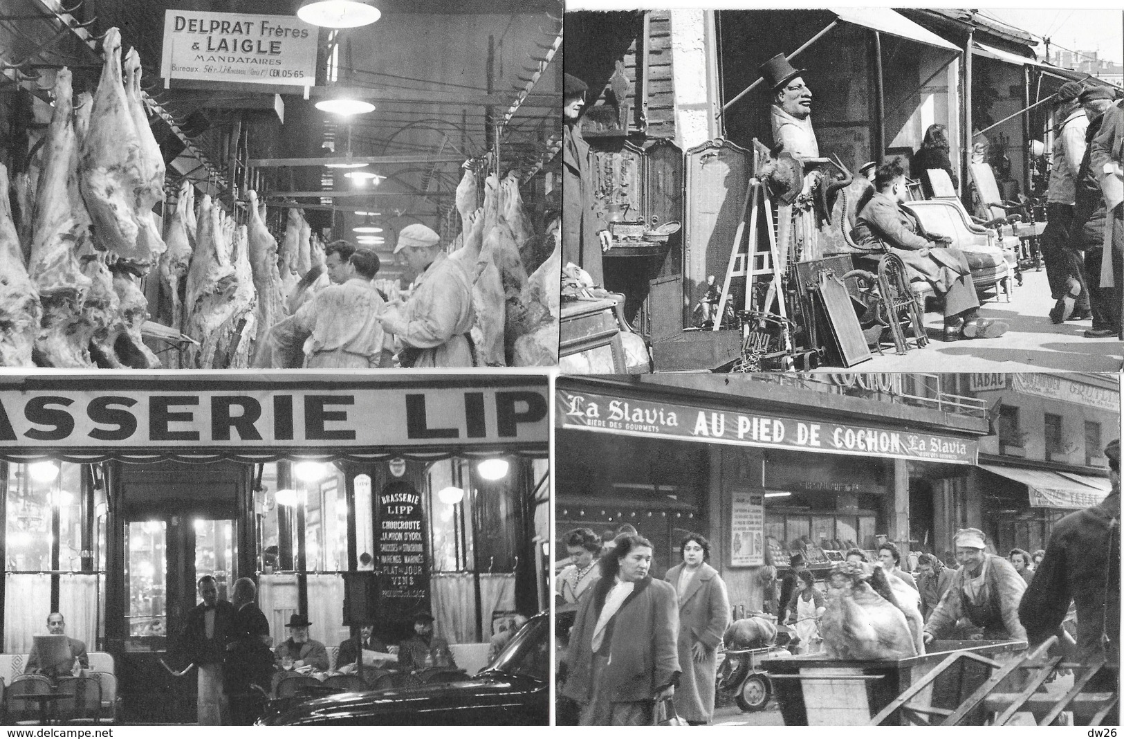 Petits Métiers à Paris - Lot De 6 Cartes, Brocanteur, Garçon De Café, Boucher, Marchand De Journaux... - Petits Métiers à Paris