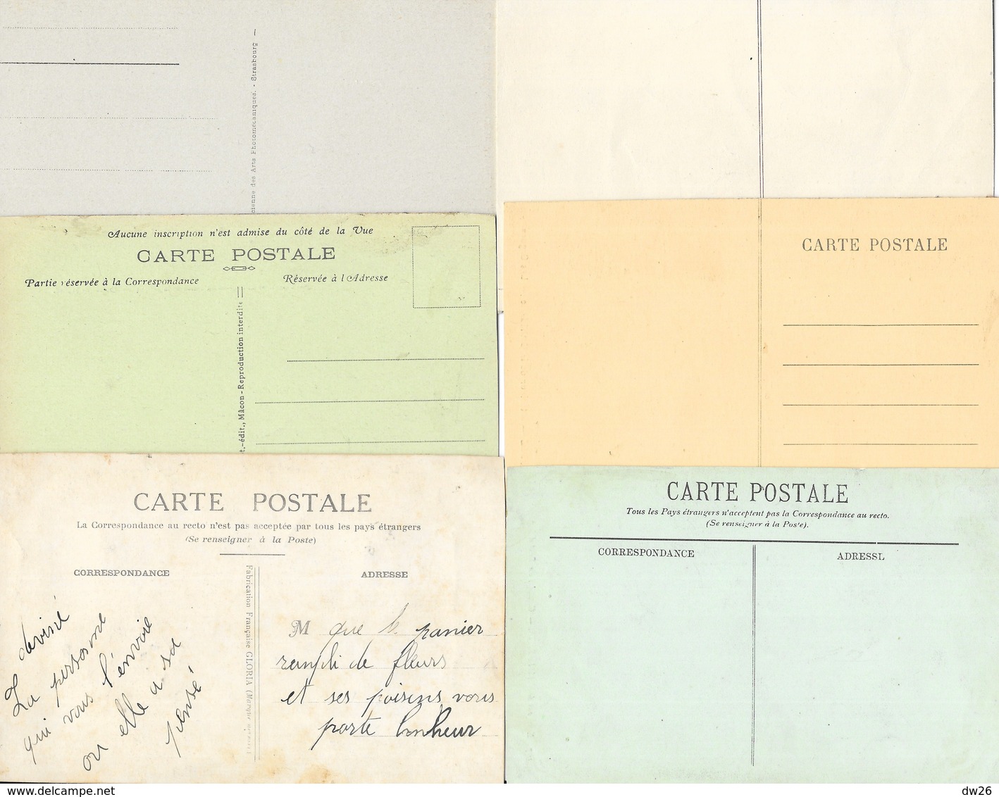 Petits Métiers à Paris - Lot De 6 Cartes, Brocanteur, Garçon De Café, Boucher, Marchand De Journaux... - Petits Métiers à Paris