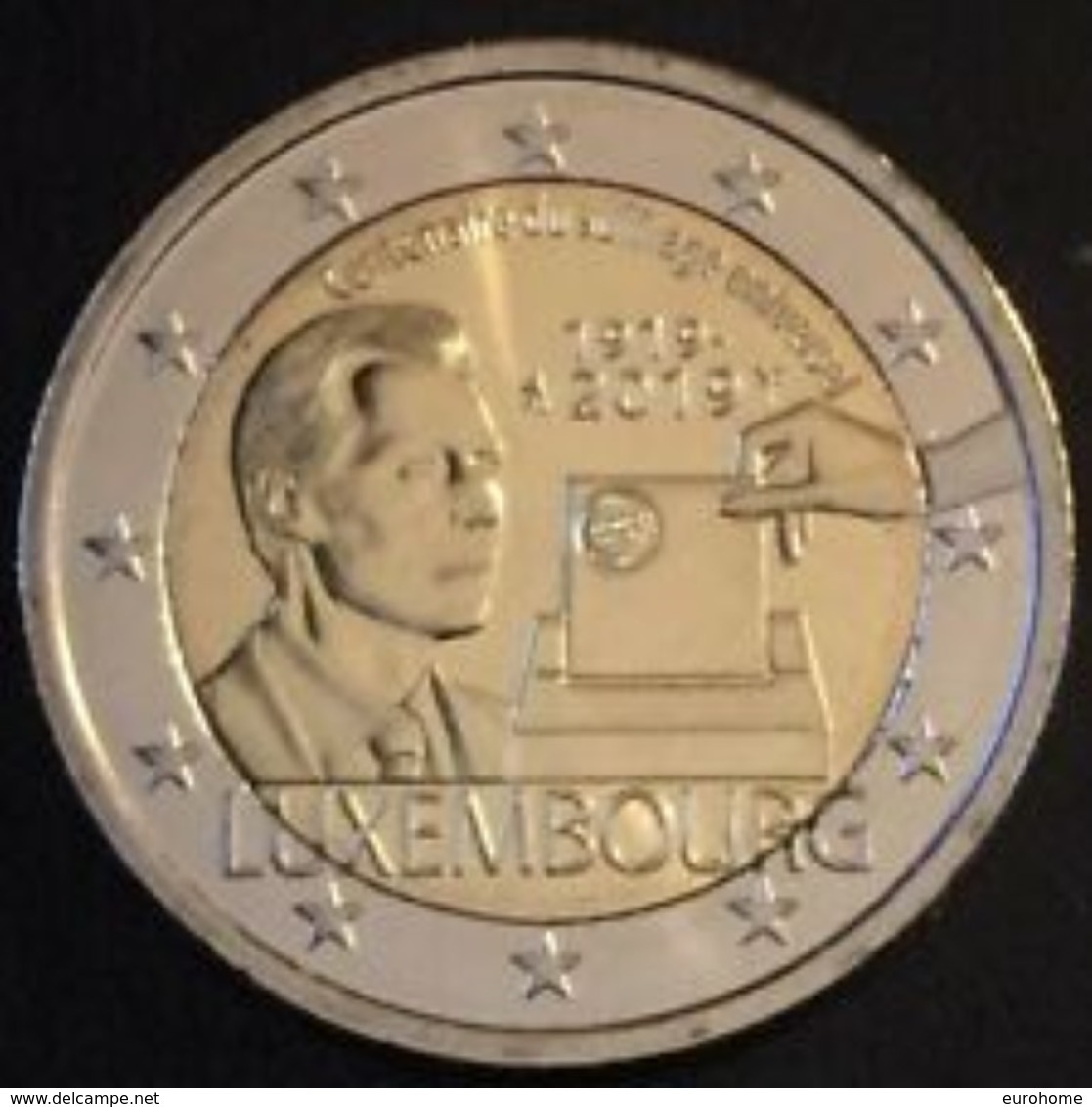 Luxemburg  2019  2 Euro Comm. 100 Jaar Stemrecht - 100 Anniv. De Vote  UNC Uit De Rol - UNC Du Rouleaux !!!! - Luxemburgo