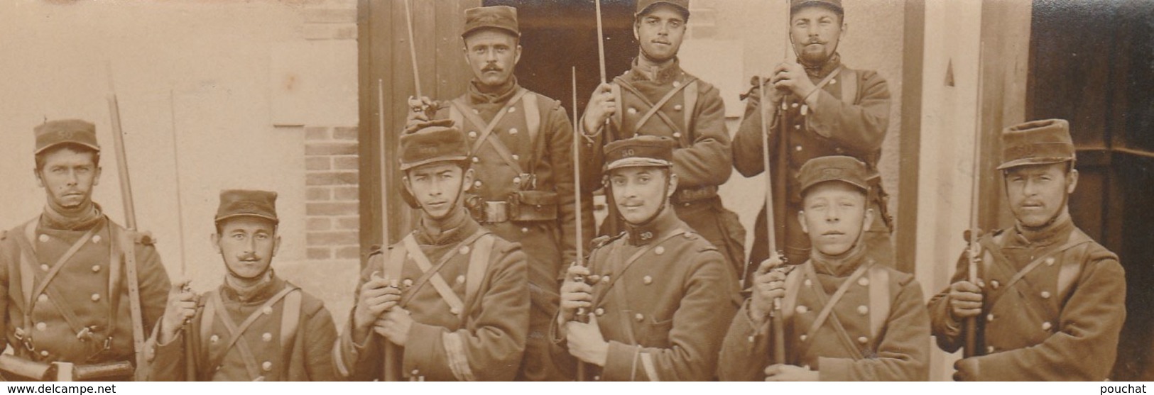 G14- 24) PERIGUEUX (DORDOGNE) CARTE PHOTO - MILITAIRES DU 50 EME REGIMENT D' INFANTERIE EN TENUE - 3 SCANS) - Périgueux