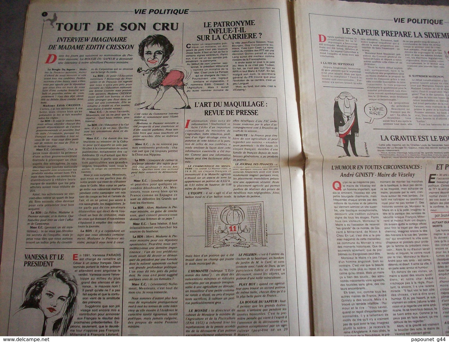 Journal 1992 ( La Bougie Du Sapeur ) N°4 - 1950 à Nos Jours