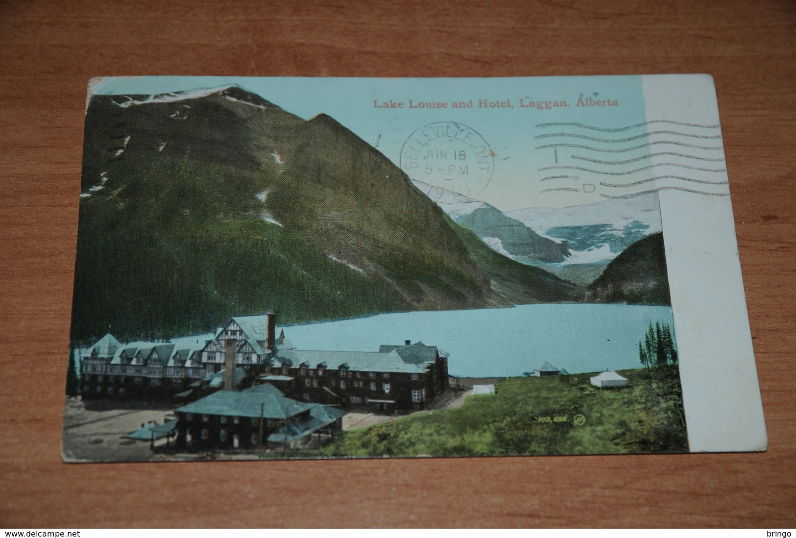 2864-           CANADA, ALBERTA, LAGGAN, LAKE LOUISE AND HOTEL - 1910 - Lac Louise
