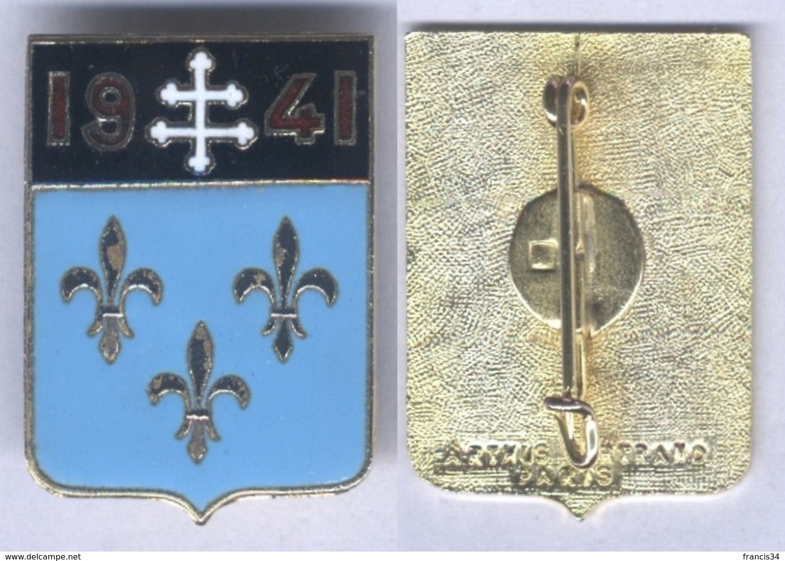 Insigne Du Groupe De Chasse 02-005 Ile De France 1941 - Armée De L'air