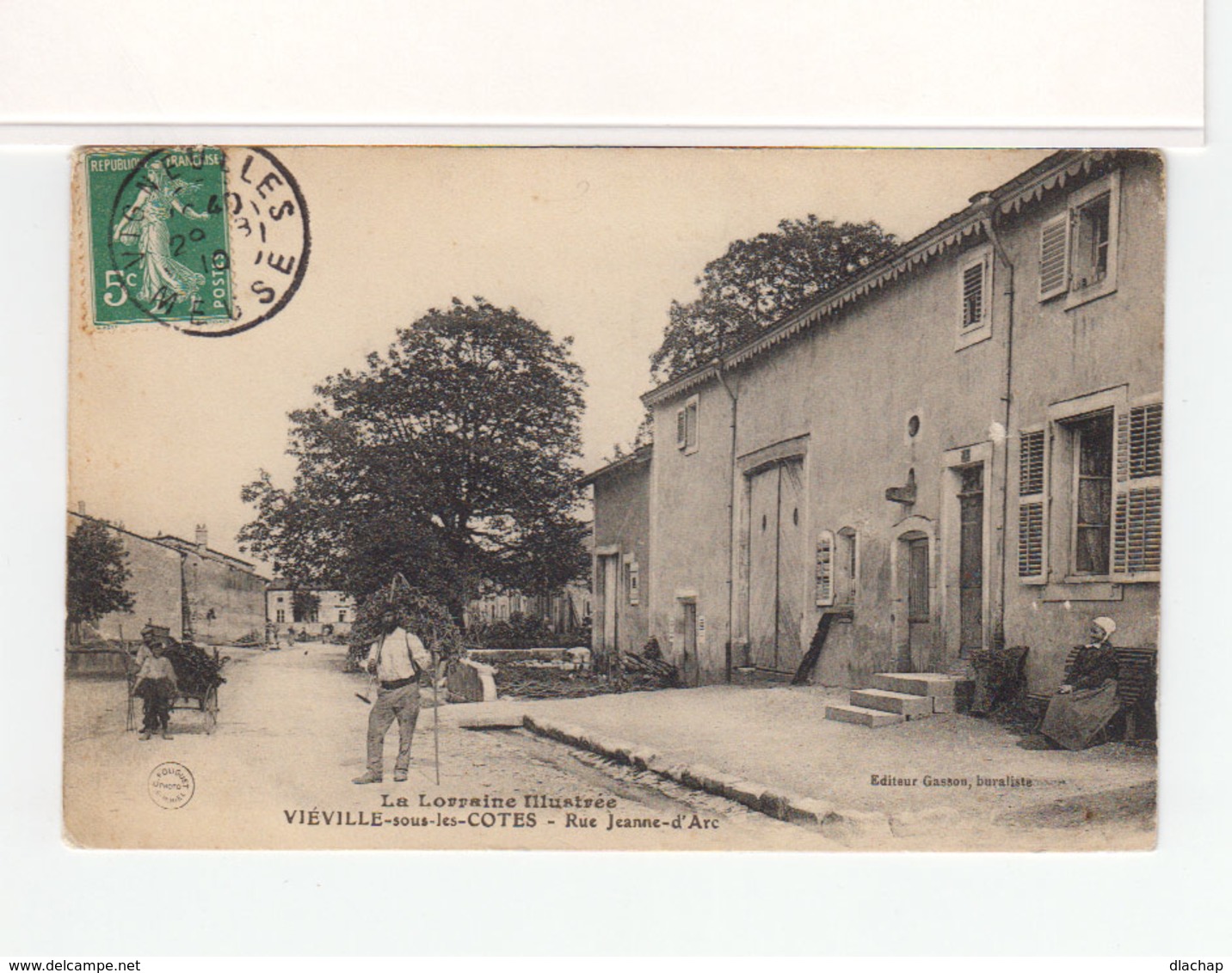 Viéville Sous Les Côtes. Meuse. La Lorraine Illustrée. Rue Jeanne D'Arc. (3543) - Autres & Non Classés