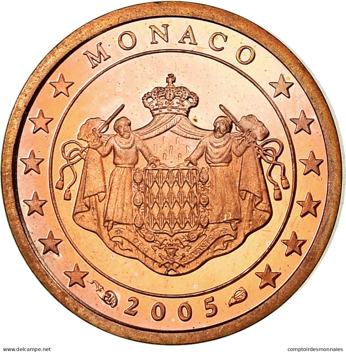 Monaco, Euro Cent, 2005, BE, SPL, Copper Plated Steel, KM:167 - Monaco