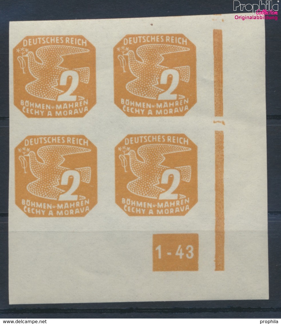 Böhmen Und Mähren Mi.-Nr.: 117 Mit Plattennummer Postfrisch 1943 Zeitungsmarken (9310297 - Unused Stamps