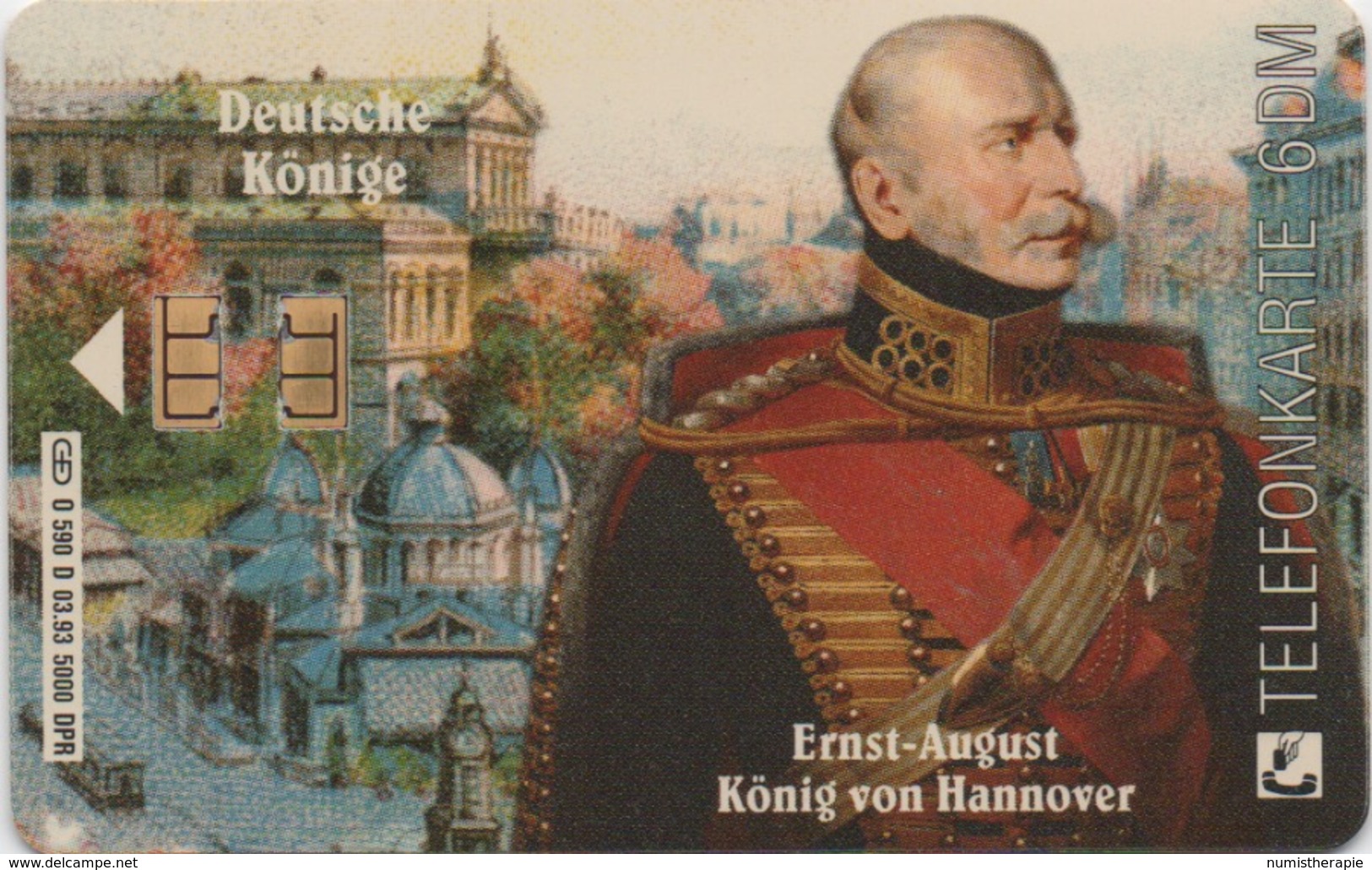 Télécarte Allemagne : Roi Ernst-August De Hannover - Sellos & Monedas