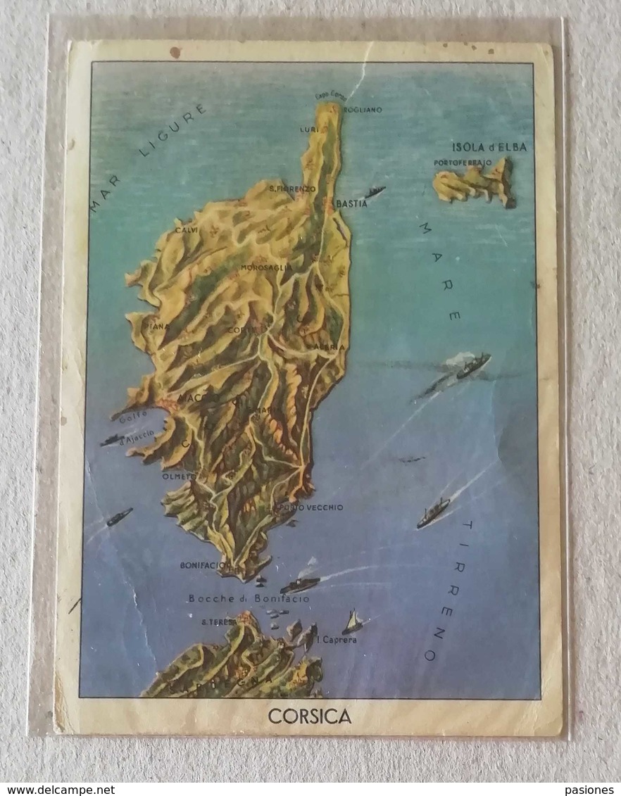 Cartolina Postale Per Le Forze Armate, Carte Geografiche "Corsica" P.M.49 Per Bolzano 11/03/1941 - Posta Militare (PM)