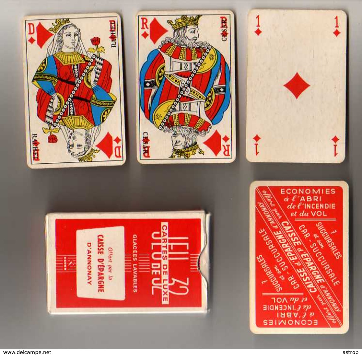 Jeu De 32 Cartes Caisse D'Epargne Annonay Avec Boite - 32 Cards