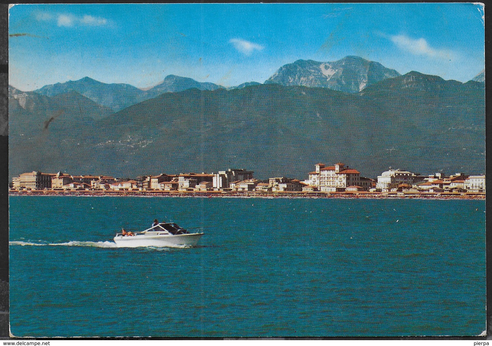 VIAREGGIO - VISTA PANORAMICA DAL MARE - VIAGGIATA 1987 - Viareggio