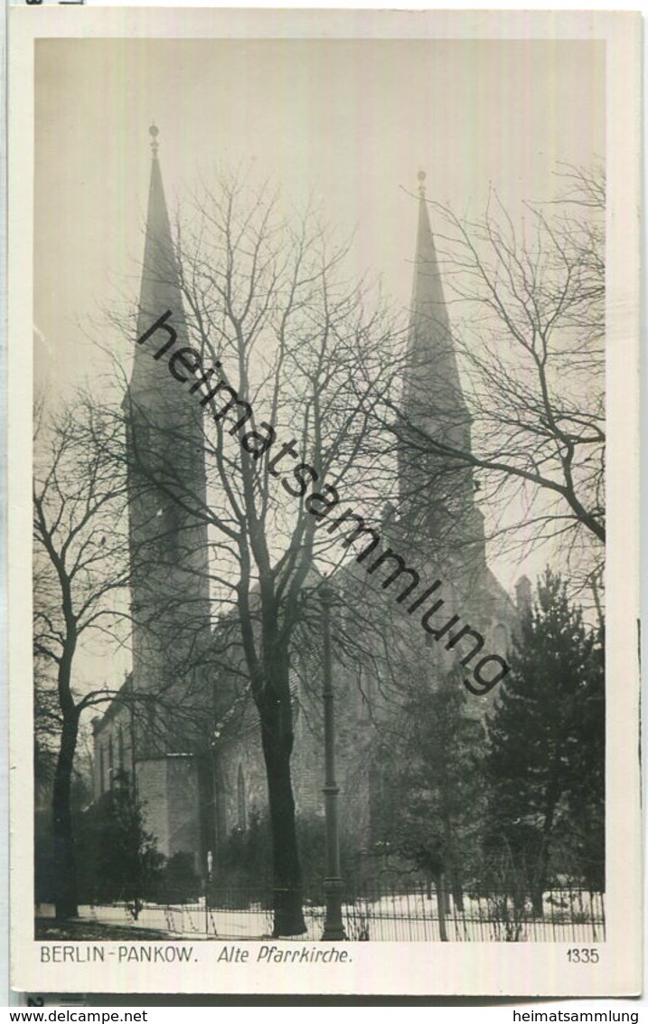 Berlin-Pankow - Alte Pfarrkirche - Foto-Ansichtskarte - Verlag Ludwig Walter Berlin 30er Jahre - Pankow