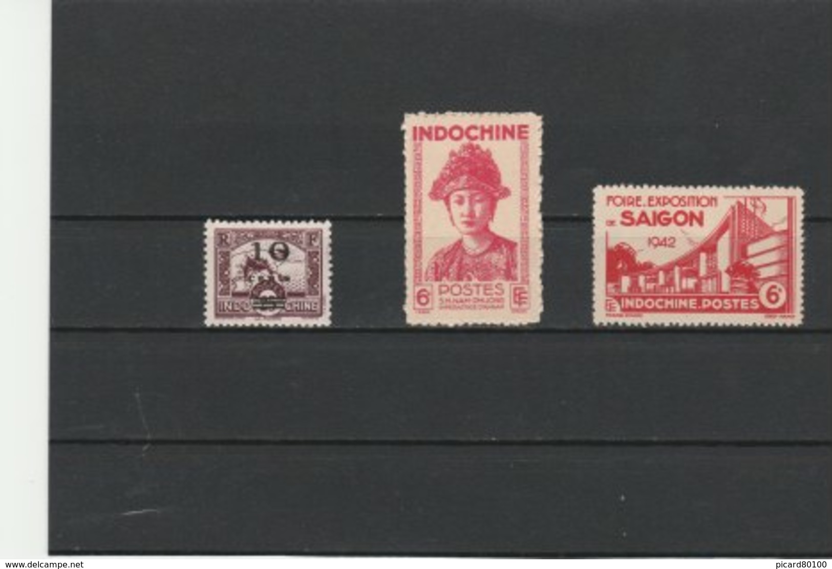 INDOCHINE TIMBRES**LUXE N° 229.230.231 - Neufs
