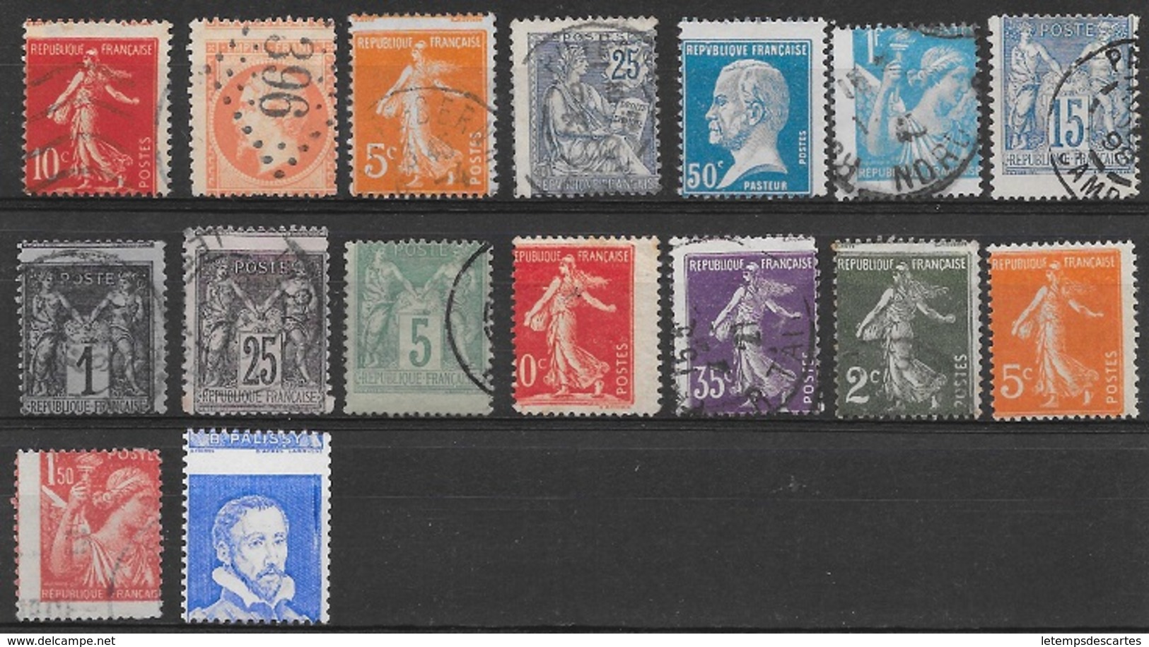 T 00207 - France, Petit Lot De Timbres Avec Piquages Décalés - Non Classés