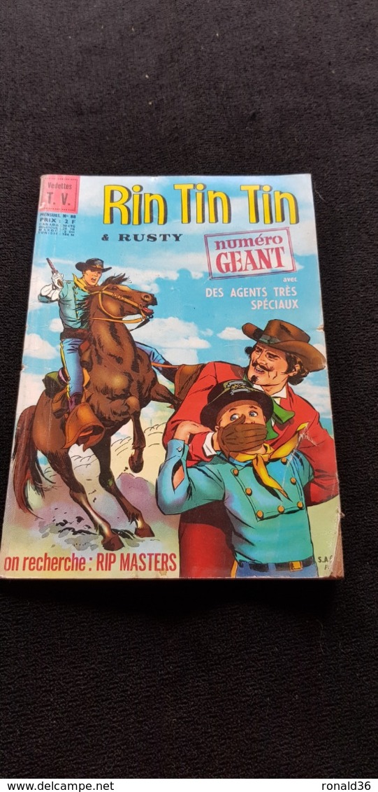 Livre BD RIN TIN TIN & RUSTY N° GEANT Rip Masters Kid ROY L'AS DE PIQUE DES AGENTS TRES SPECIAUX Le Puzzle Du Baron Fou - Rintintin