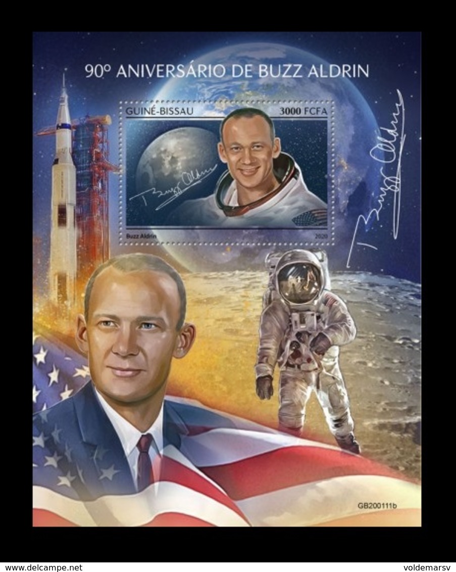 Guinea-Bissau 2020 Mih. 11115 (Bl.1908) Space. Astronaut Buzz Aldrin MNH ** - Guinea-Bissau