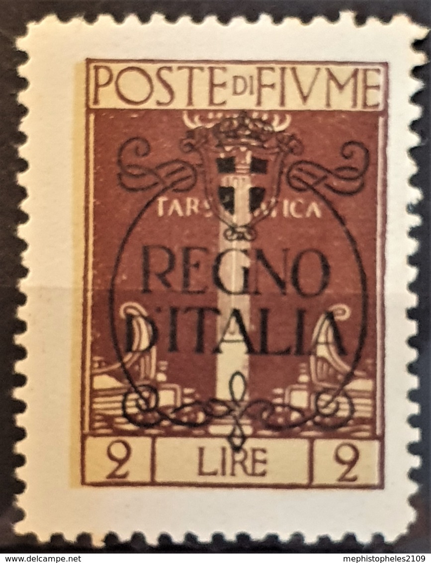 FIUME 1924 - MLH - Sc# 193 - 2L - "Regno D'Italia" - Fiume