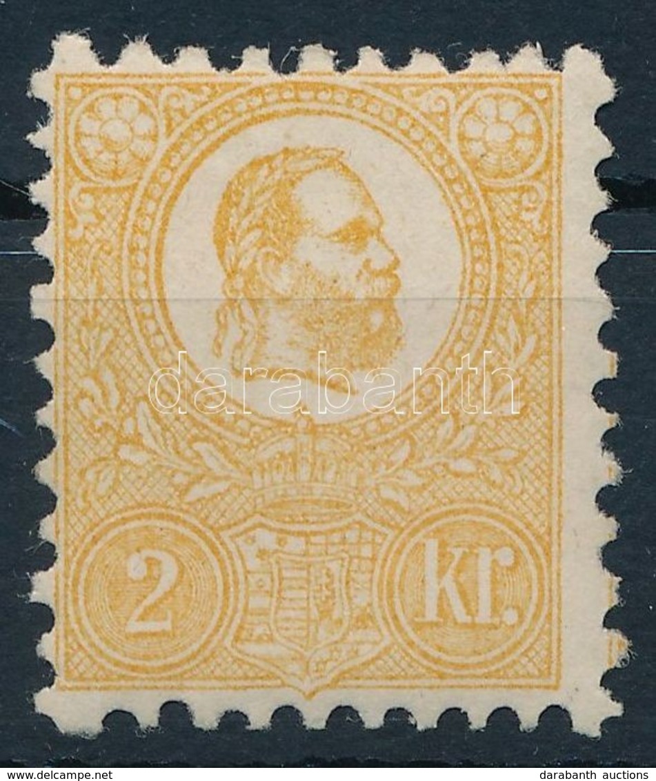 * 1871 Kőnyomat 2kr Eredeti Gumival, Falcos (90.000) / Mi 1 With Original Gum, Hinged - Sonstige & Ohne Zuordnung