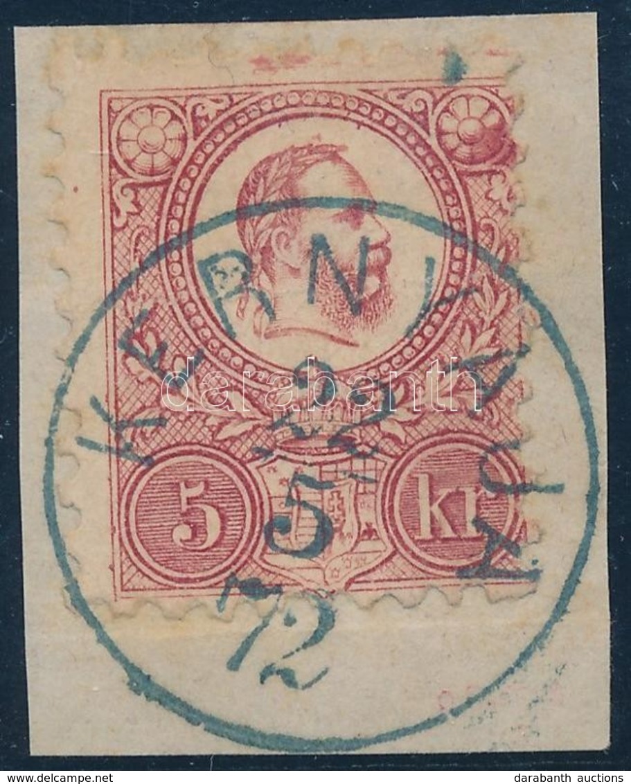 1871 Réznyomat 5kr Kék "KERNYAJA" Luxus Bélyegzéssel (Gudlin 600 P) - Sonstige & Ohne Zuordnung