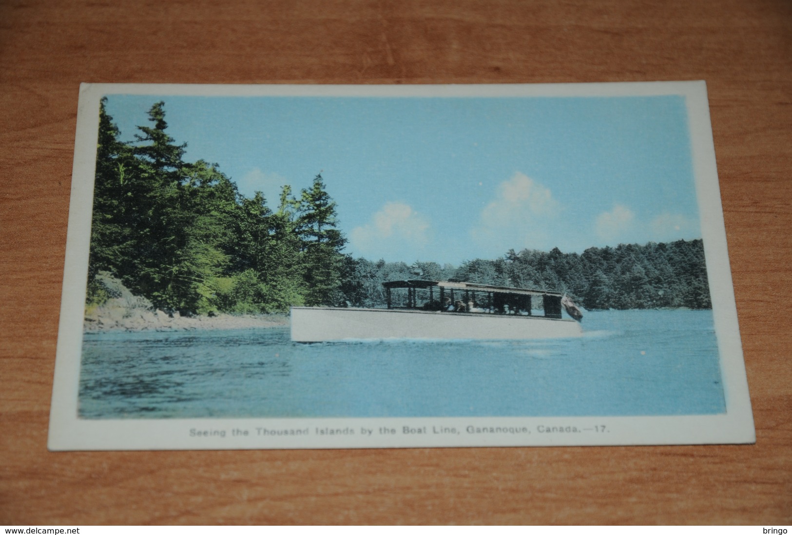 2912-           CANADA , ONTARIO, GANANOQUE, SEEING THE THOUSAND ISLANDS BY THE BOAT LINE - Gananoque