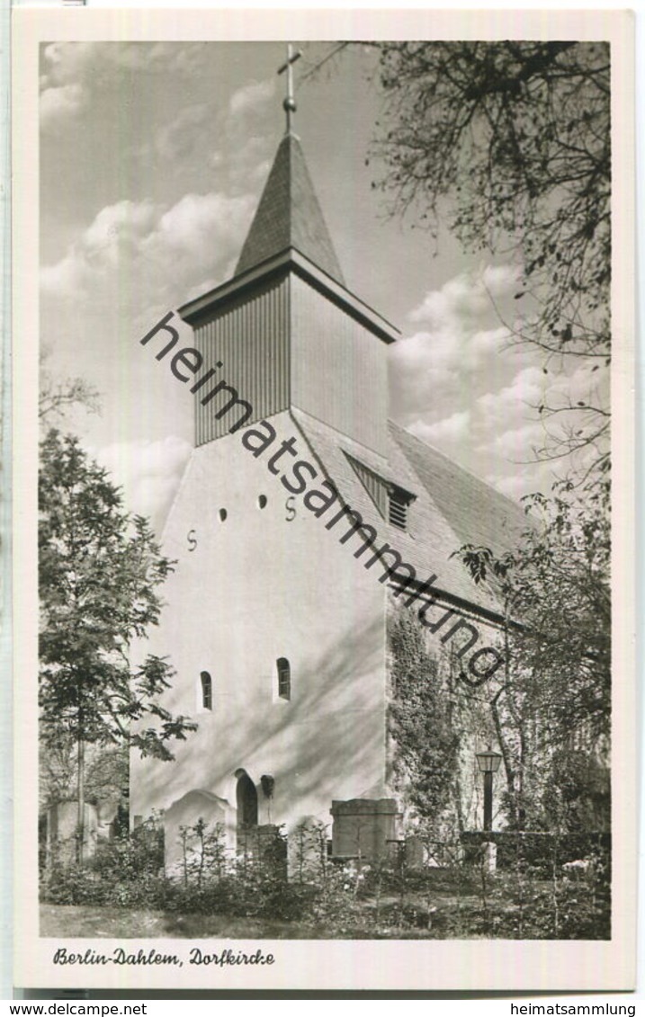 Berlin-Dahlem - Dorfkirche - Foto-AK - Verlag Kunst Und Bild Berlin 50er Jahre - Dahlem