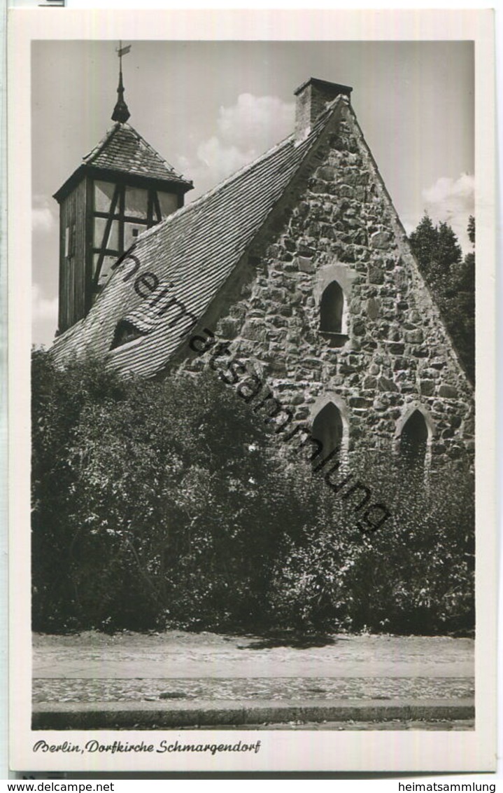 Berlin-Schmargendorf - Dorfkirche - Foto-Ansichtskarte - Verlag Kunst Und Bild Berlin 50er Jahre - Schmargendorf