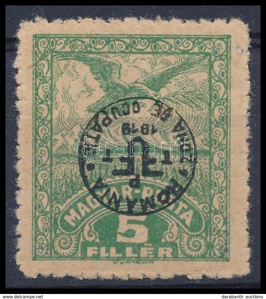 * Debrecen II. 1920 5f Fordított Felülnyomással (15.000) / Mi 79 X With Inverted Overprint. Signed: Bodor - Sonstige & Ohne Zuordnung