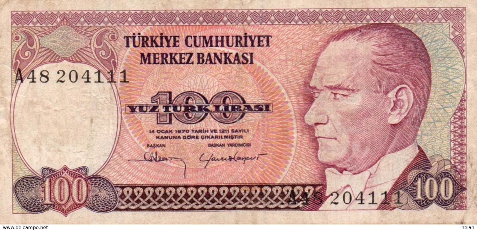TURCHIA 100 TURKISH LIRASI 1983 P-194  CIRCOLATED - Turquia