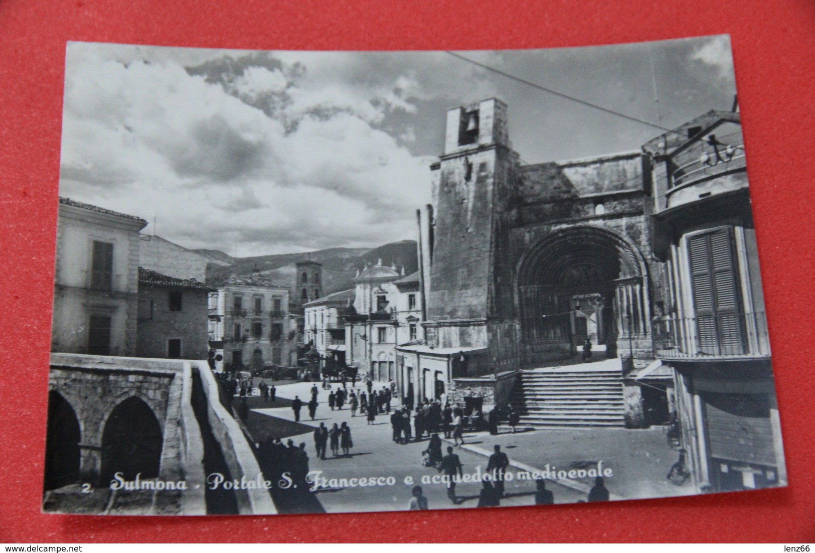 L' Aquila Sulmona Portale S. Francesco 1963 - L'Aquila