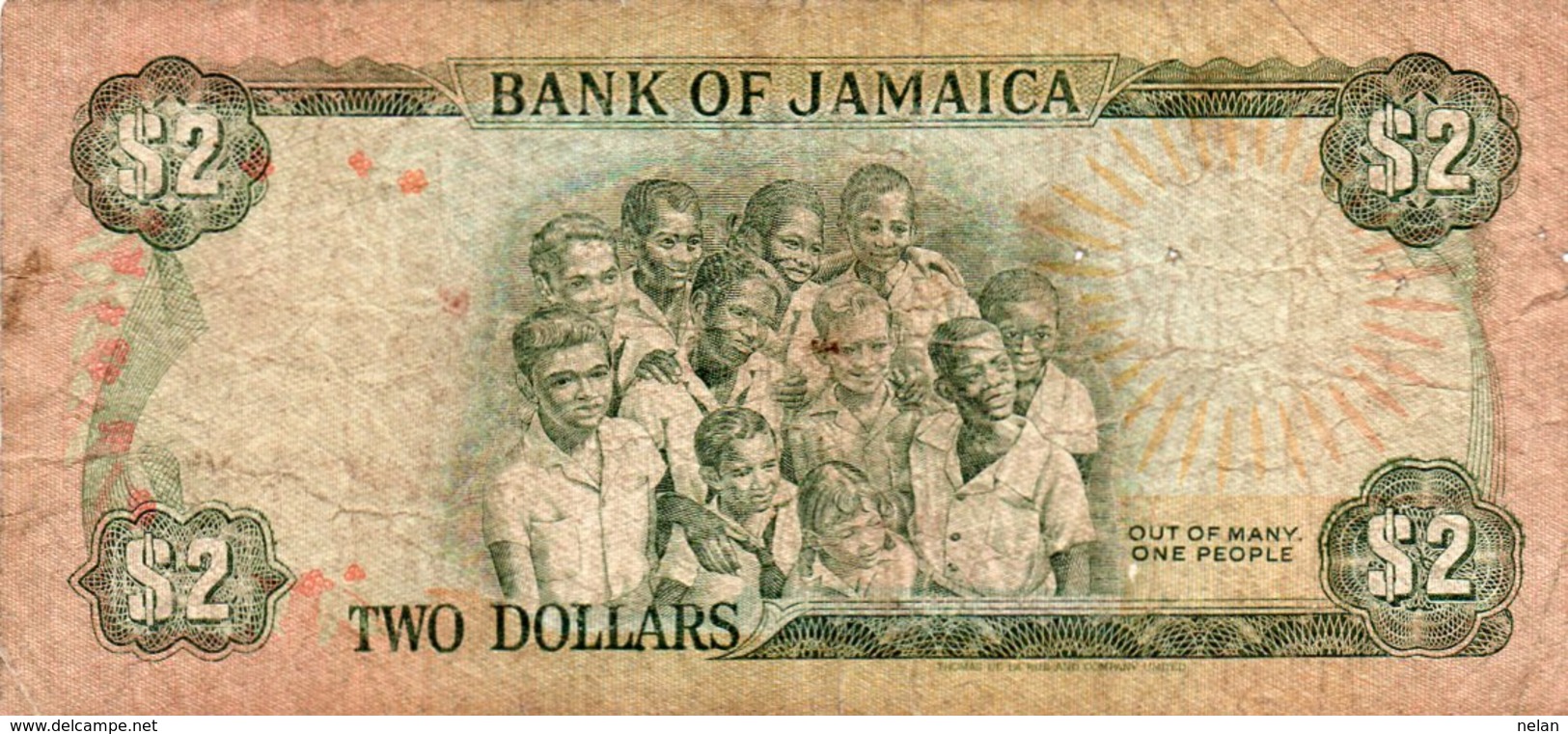 JAMAICA-GIAMAICA  2 DOLLAR 1990 P-69 CIRCOLATED - Jamaique