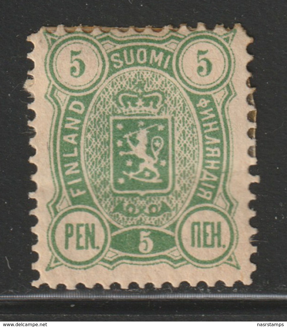 Finland - 1890 - Rare - ( Coat Of Arms - 5p ) - MH* - As Scan - Neufs