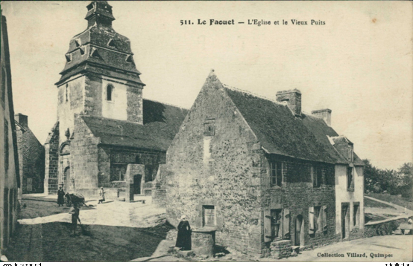 56 LE FAOUET /  L'Eglise Et Le Vieux Puits / - Faouët