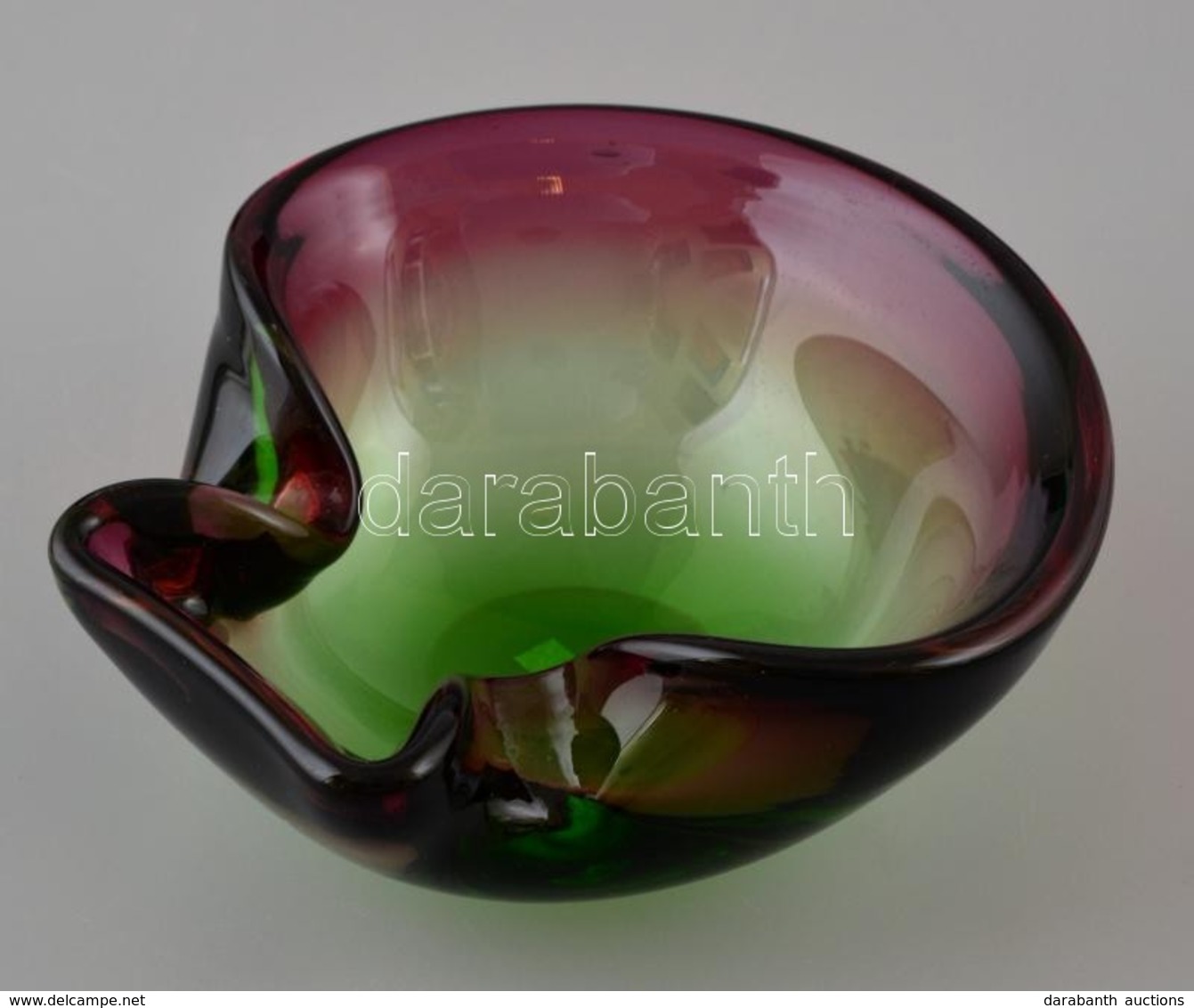 Fújt Tálka, Több Rétegű, Jelzés Nélkül, Hibátlan, 11,5×11 Cm - Glas & Kristall