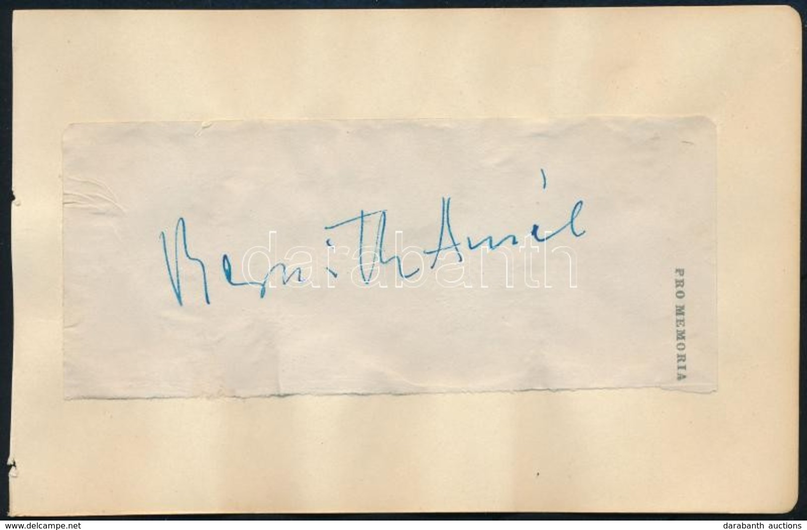 Cca 1935 Bernáth Aurél (1895-1982) Festőművész Aláírása Kartonra Ragasztott Papíron - Sonstige & Ohne Zuordnung