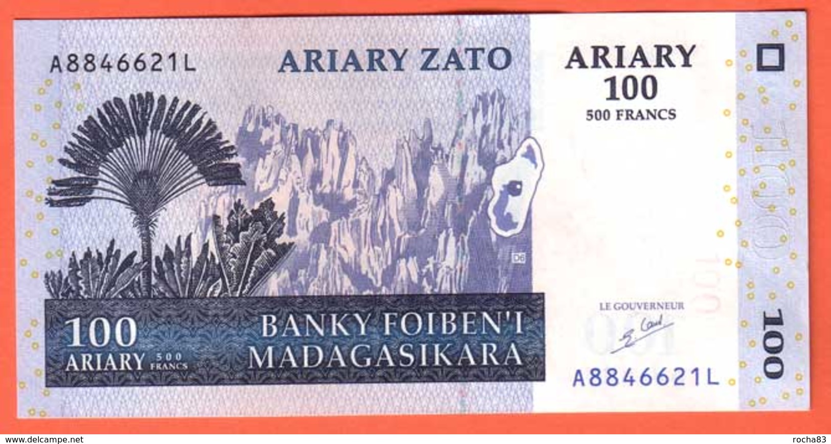 MADAGASCAR - 100 Ariary  De 2003 - Pick 86 - Madagascar