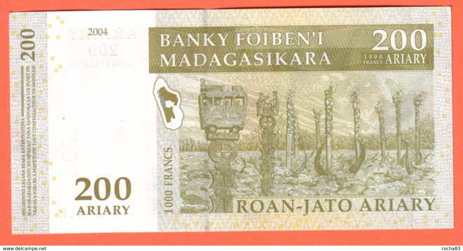 MADAGASCAR - 200 Ariary  De 2003 - Pick 87 - Madagascar