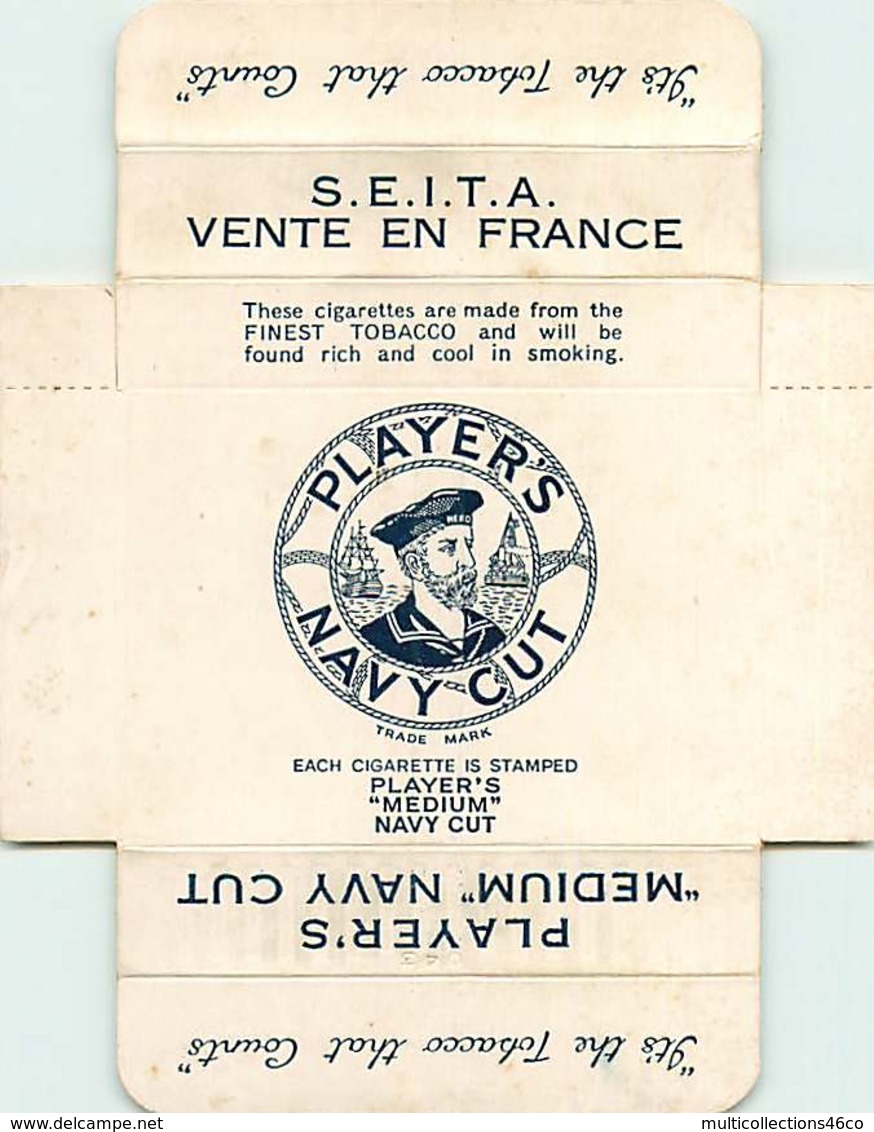 120320A - CIGARETTE EMBALLAGE - PLAYERS NAVY CUT SEITA Vente En France - Marin - Andere & Zonder Classificatie